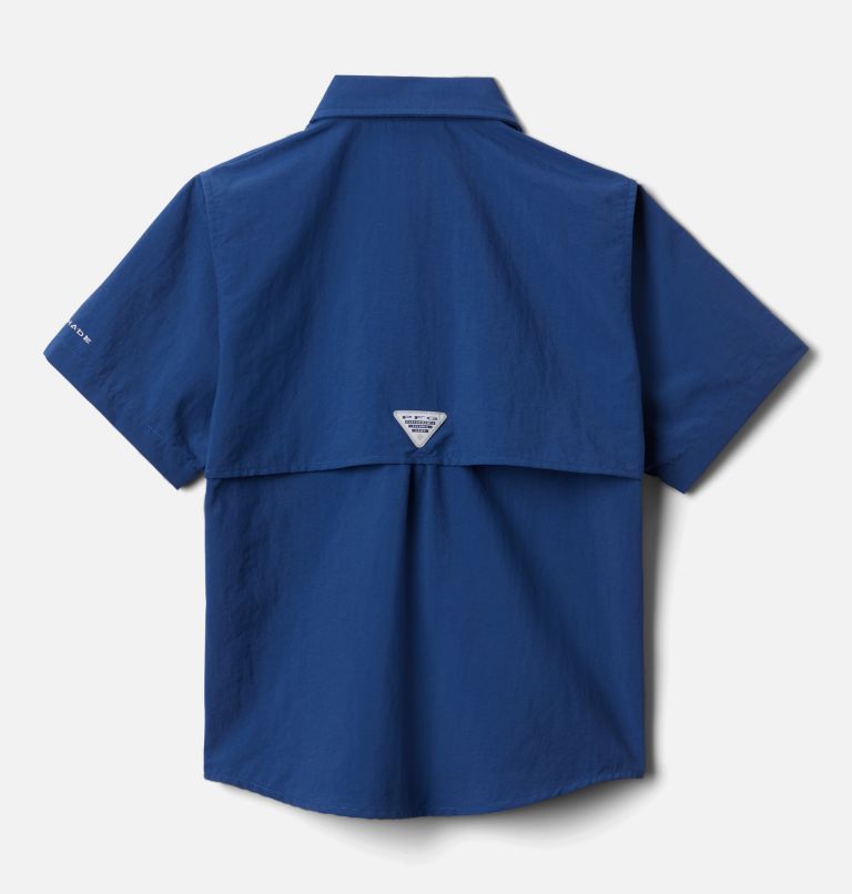 Boys’ PFG Bahama Short Sleeve Shirt, Color: Carbon, image 2