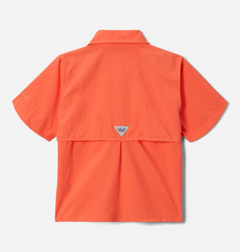 Boys’ PFG Bahama Short Sleeve Shirt, Color: Corange, image 2
