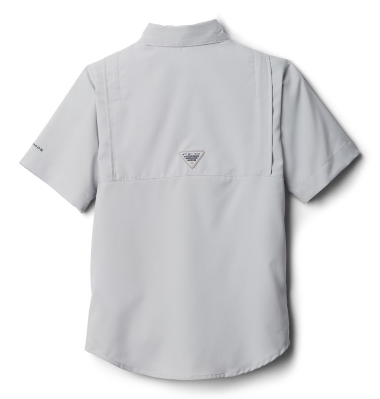 Boys’ PFG Tamiami Short Sleeve Shirt, Color: Cool Grey, image 2