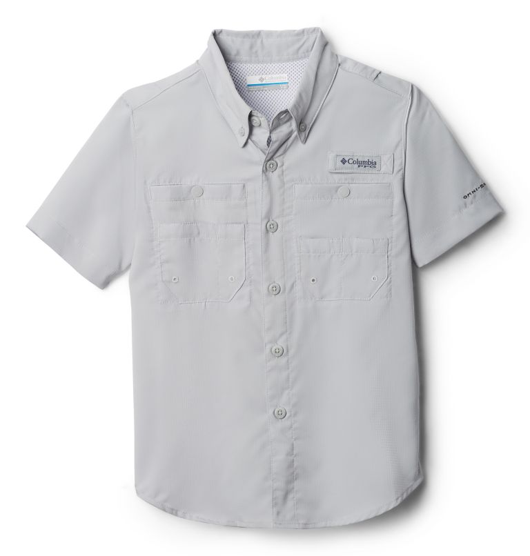 Boys’ PFG Tamiami Short Sleeve Shirt, Color: Cool Grey, image 1