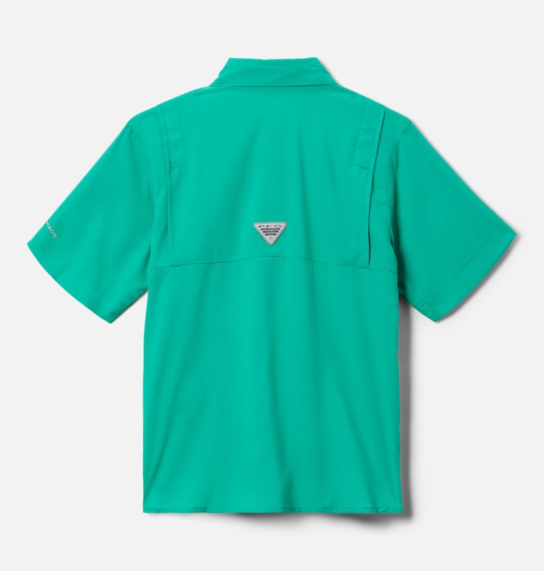 Boys’ PFG Tamiami Short Sleeve Shirt, Color: Circuit, image 2