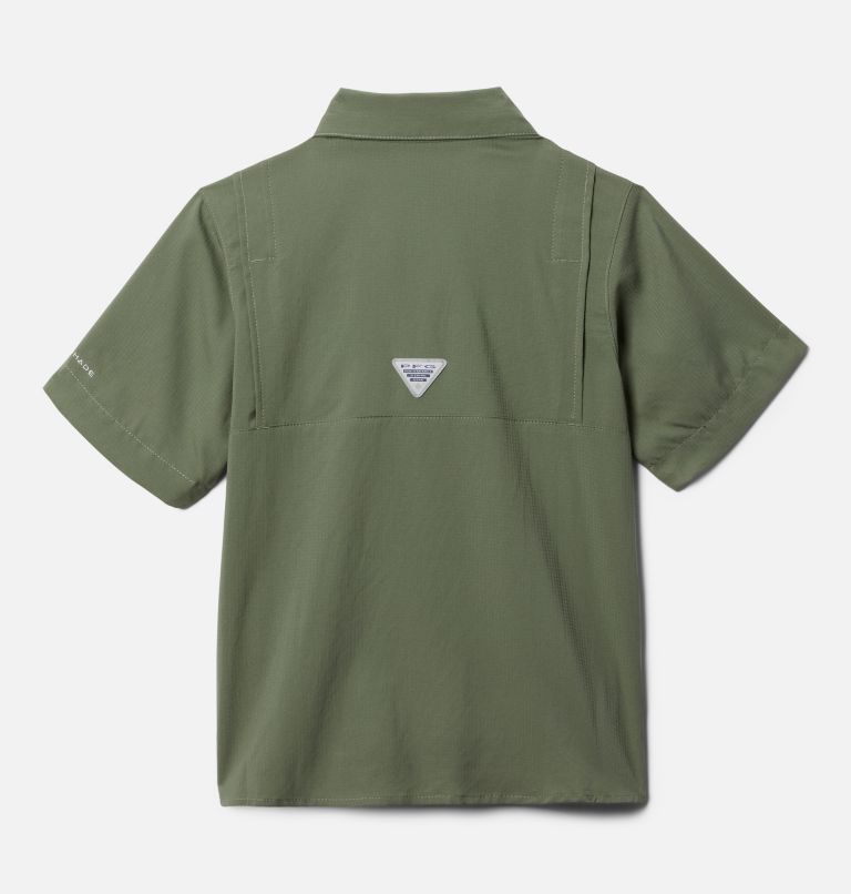 Thumbnail: Boys’ PFG Tamiami Short Sleeve Shirt, Color: Cypress, image 2