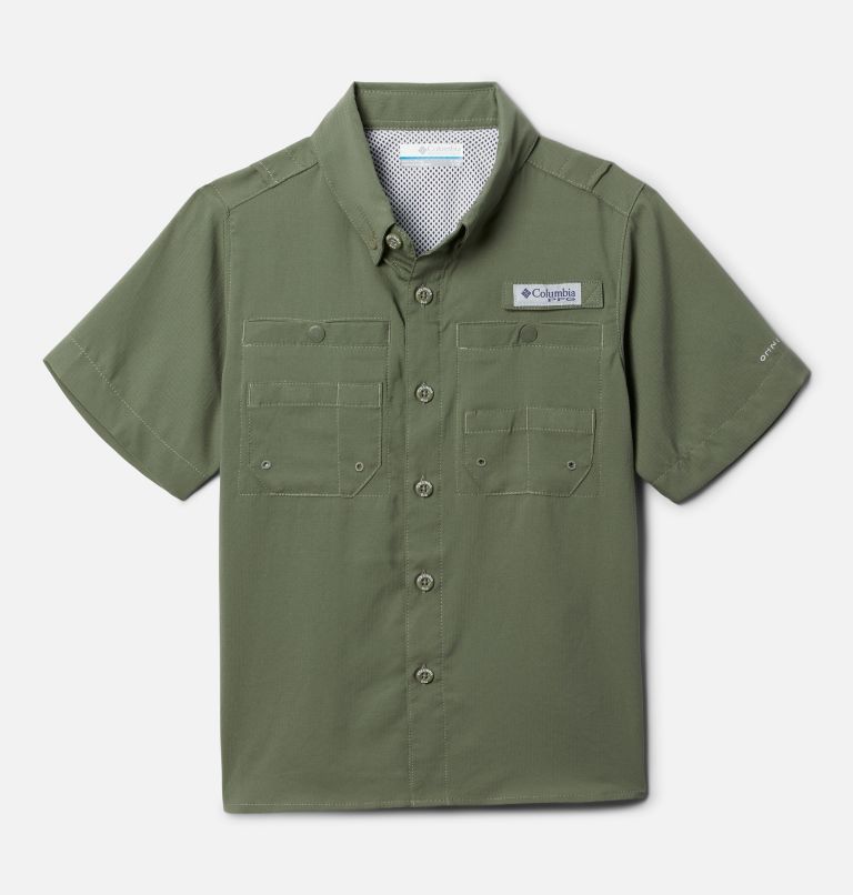 Thumbnail: Boys’ PFG Tamiami Short Sleeve Shirt, Color: Cypress, image 1