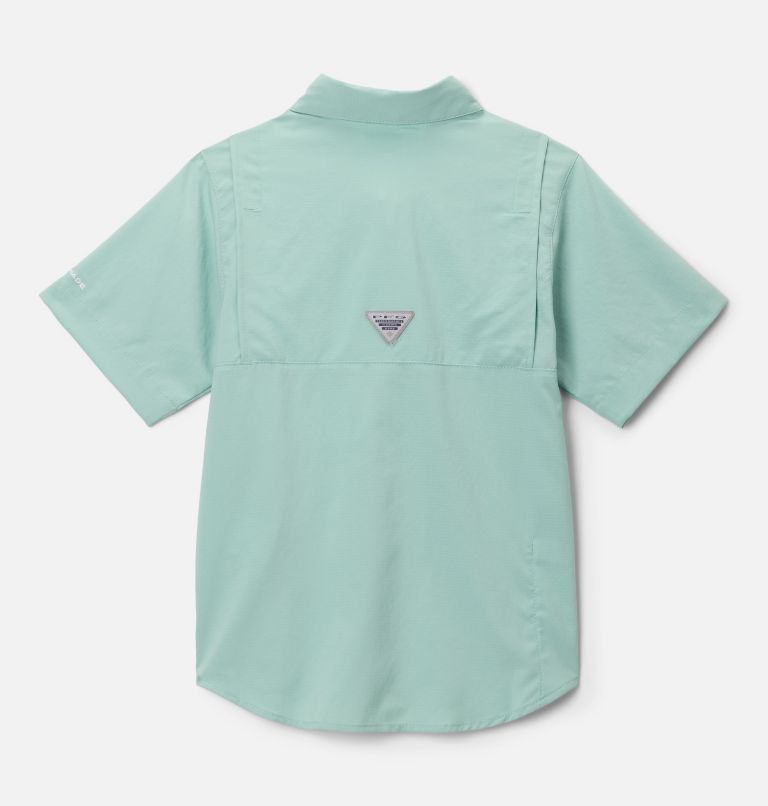 Boys’ PFG Tamiami Short Sleeve Shirt, Color: Misty Jade, image 2