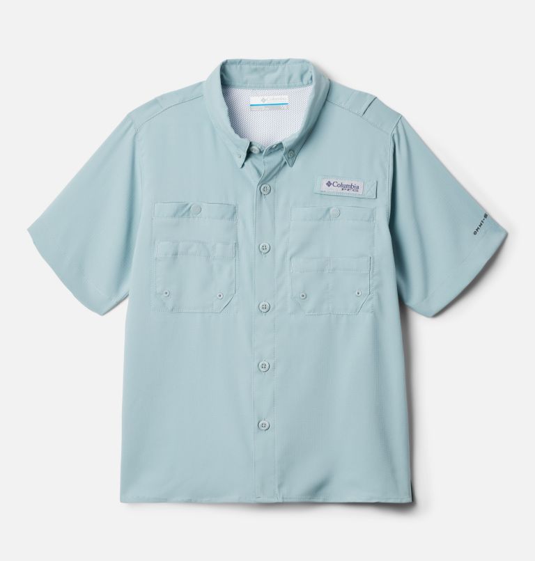 Boys’ PFG Tamiami Short Sleeve Shirt, Color: Crushed Blue, image 1
