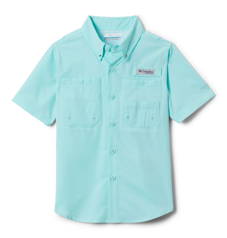Boys’ PFG Tamiami Short Sleeve Shirt, Color: Gulf Stream, image 1