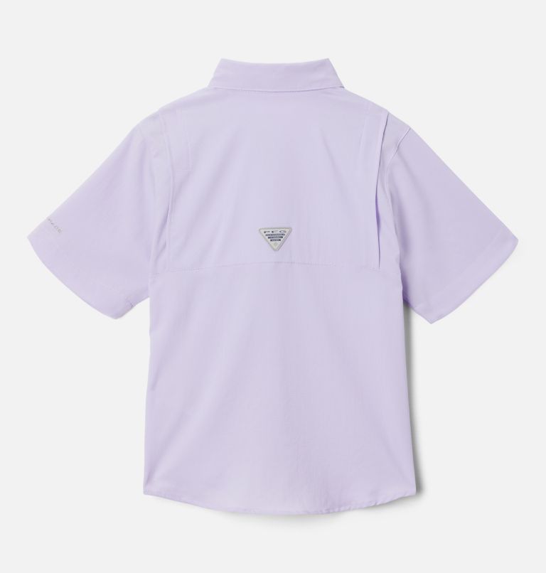 Thumbnail: Boys’ PFG Tamiami Short Sleeve Shirt, Color: Soft Violet, image 2