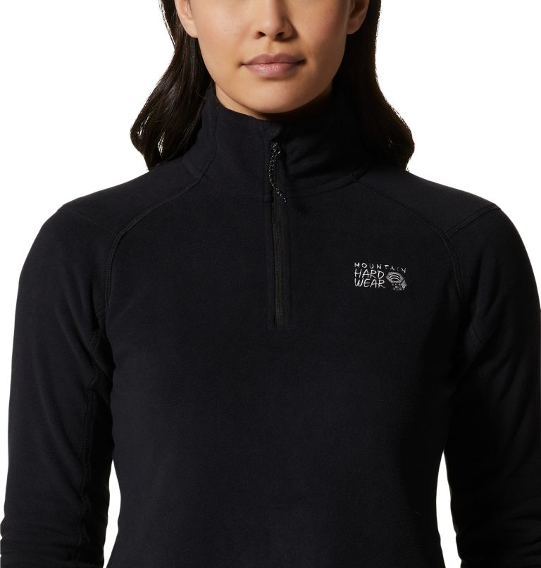 Women's Microchill 2.0 1/2 Zip, Color: Black, image 4