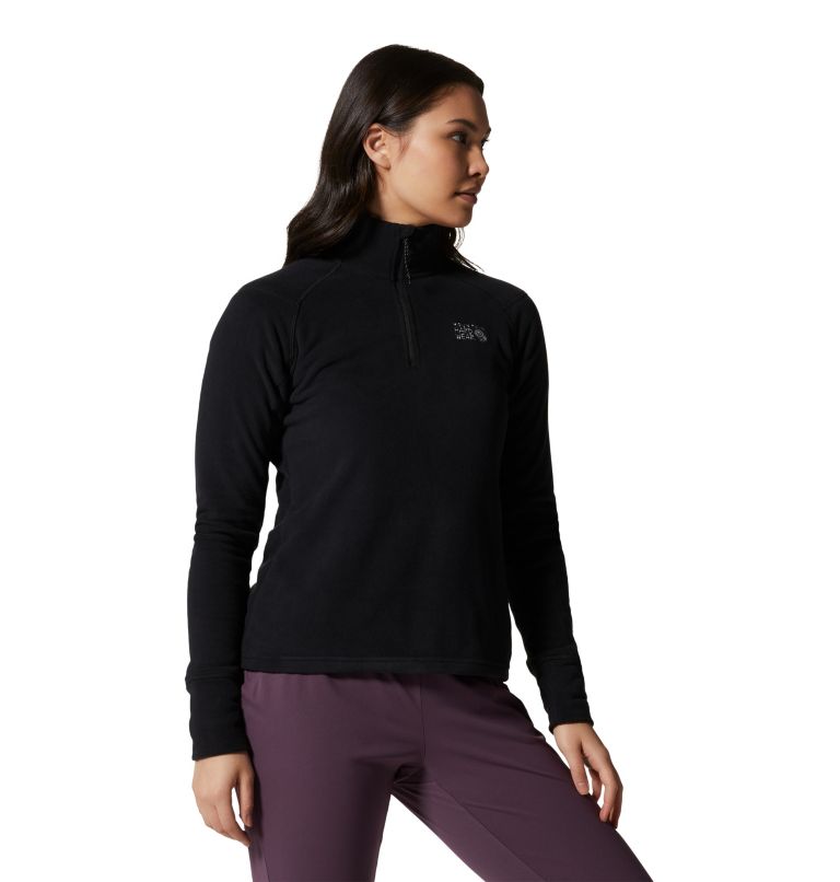 Women's Microchill 2.0 1/2 Zip, Color: Black, image 5