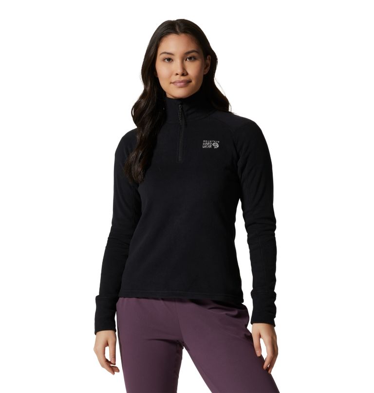 Women's Microchill 2.0 1/2 Zip, Color: Black, image 1