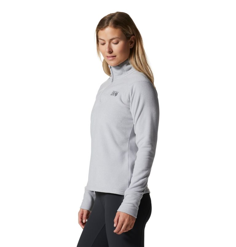 Thumbnail: Women's Microchill 2.0 1/2 Zip, Color: Glacial Heather, image 3
