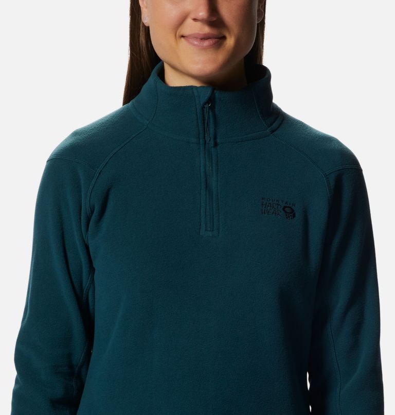 Women's Microchill 2.0 1/2 Zip, Color: Dark Marsh, image 4