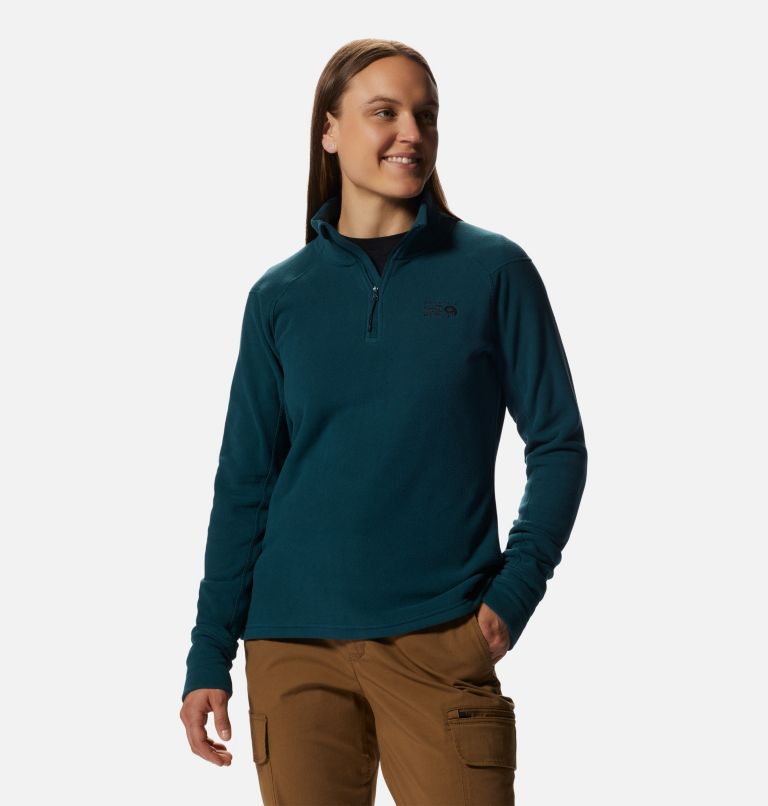 Women's Microchill 2.0 1/2 Zip, Color: Dark Marsh, image 5