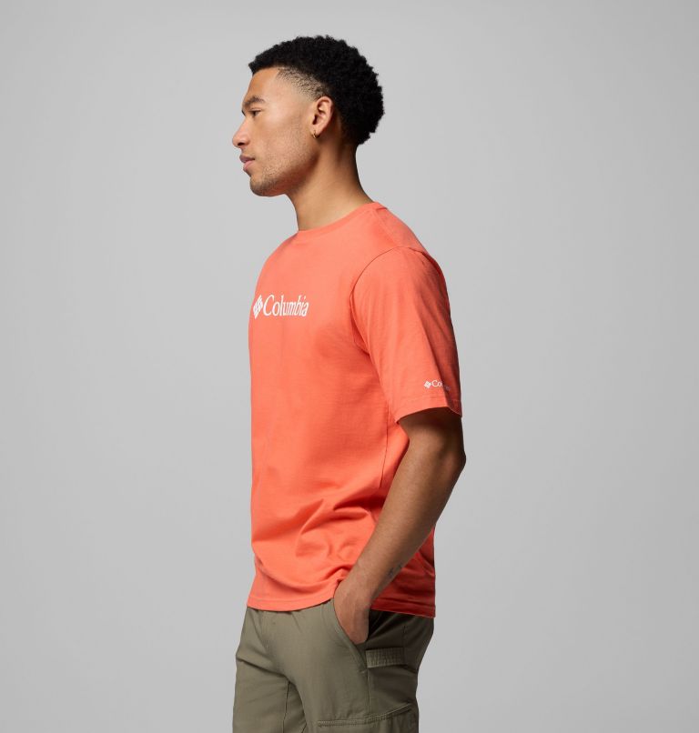 Men's CSC Basic Logo Short Sleeve, Color: Zing, Gem Columbia 9in, image 4
