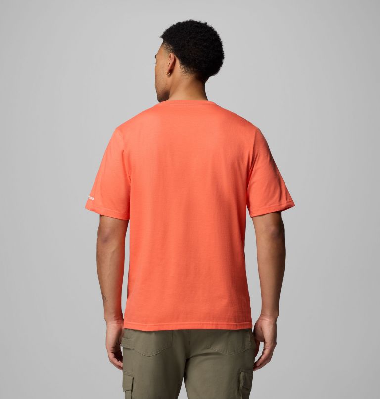 Men's CSC Basic Logo Short Sleeve, Color: Zing, Gem Columbia 9in, image 3