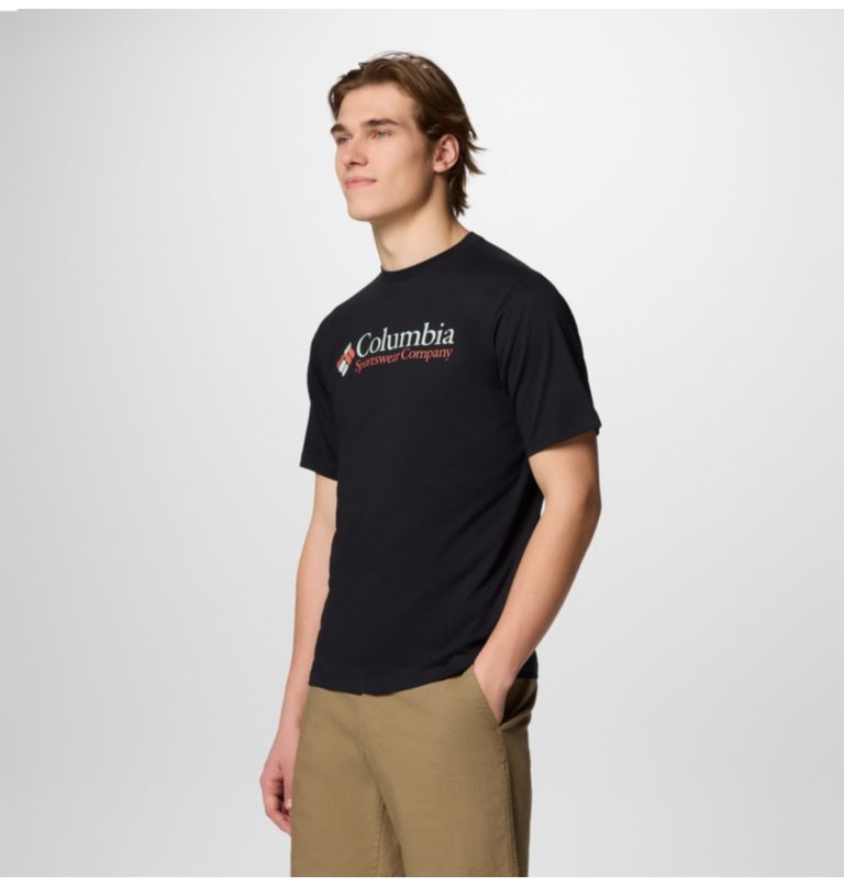 Men’s CSC Basic Logo T-Shirt, Color: Black, CSC Retro Logo, image 3