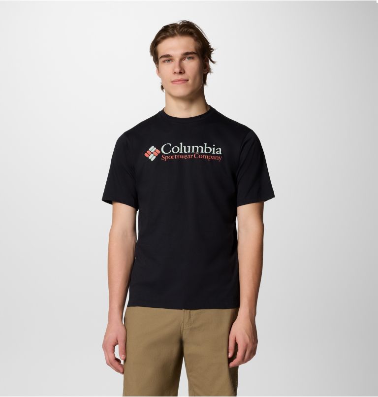 Men’s CSC Basic Logo T-Shirt, Color: Black, CSC Retro Logo, image 1