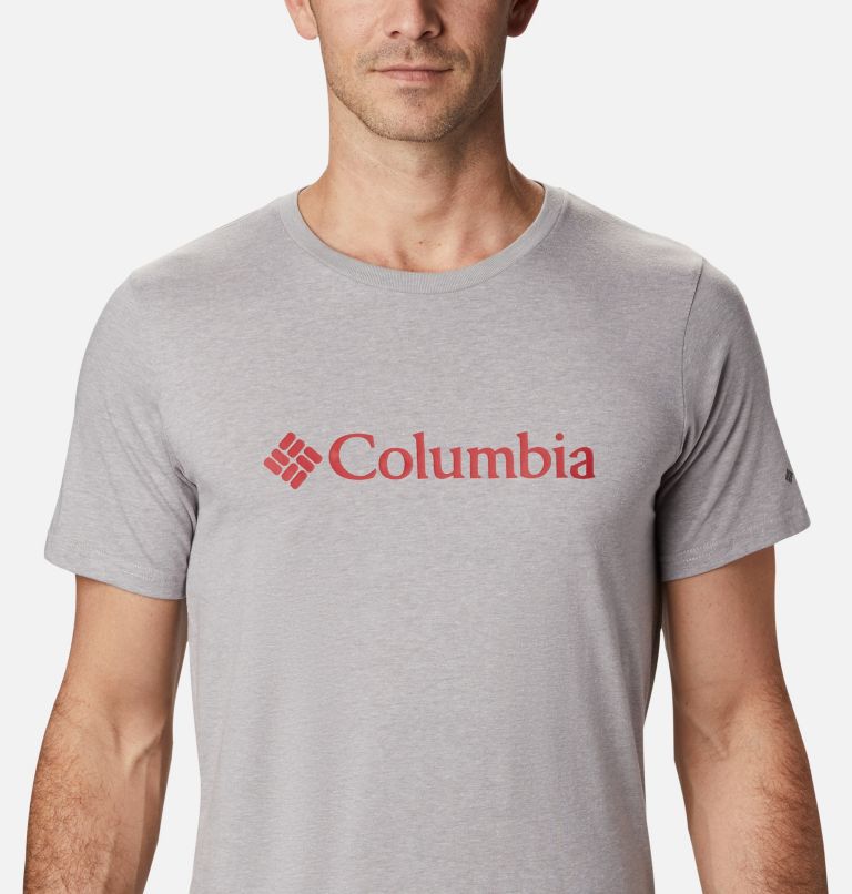 Thumbnail: CSC Basic Logo T-Shirt für Herren, Color: Columbia Grey Heather, image 4