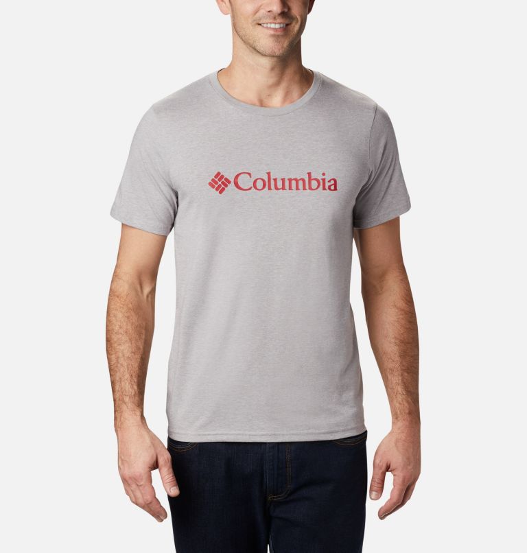 Thumbnail: CSC Basic Logo T-Shirt für Herren, Color: Columbia Grey Heather, image 1