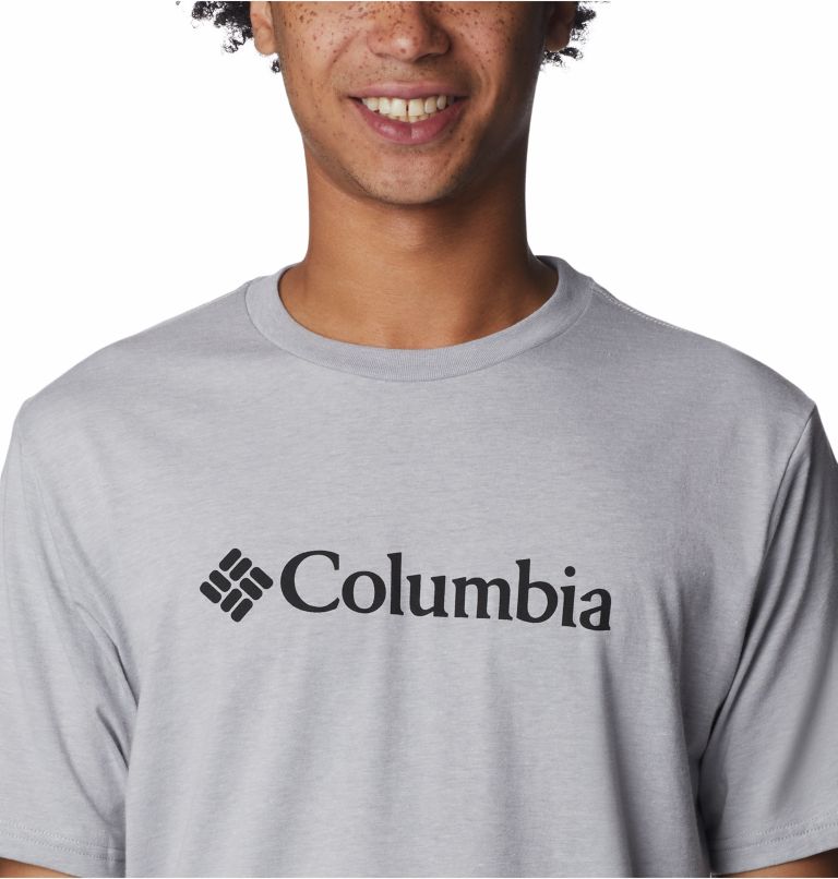 Camiseta CSC Basic Logo para hombre, Color: Columbia Grey Heather, image 4