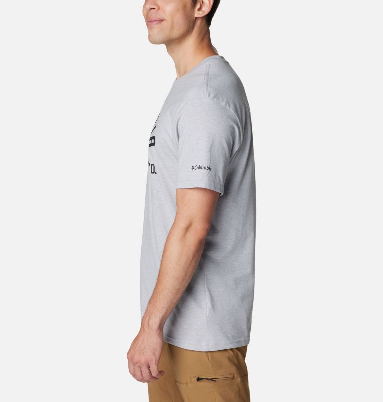 Thumbnail: Men’s CSC Basic Logo Tee, Color: Colm Grey Hthr, College Life Graphic, image 3
