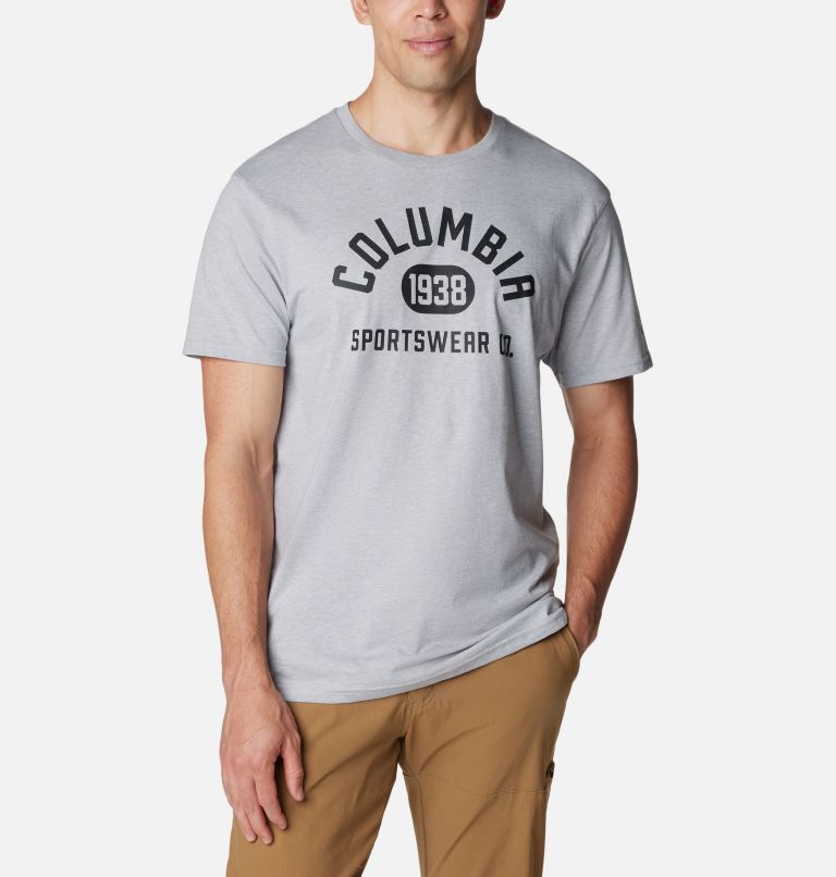 Thumbnail: Men’s CSC Basic Logo Tee, Color: Colm Grey Hthr, College Life Graphic, image 1