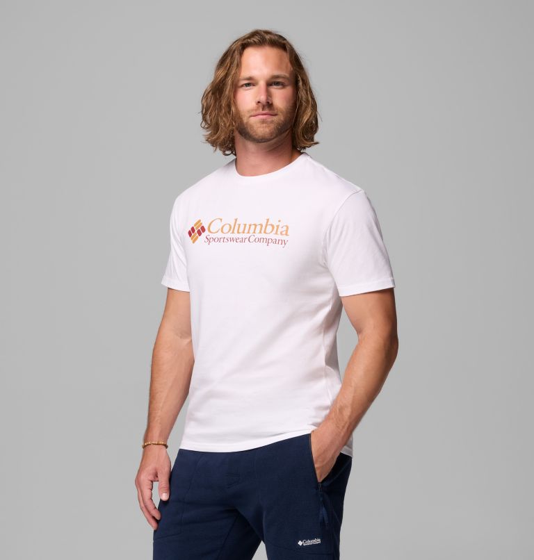 Men’s CSC Basic Logo Tee, Color: White, CSC Retro Logo, image 4