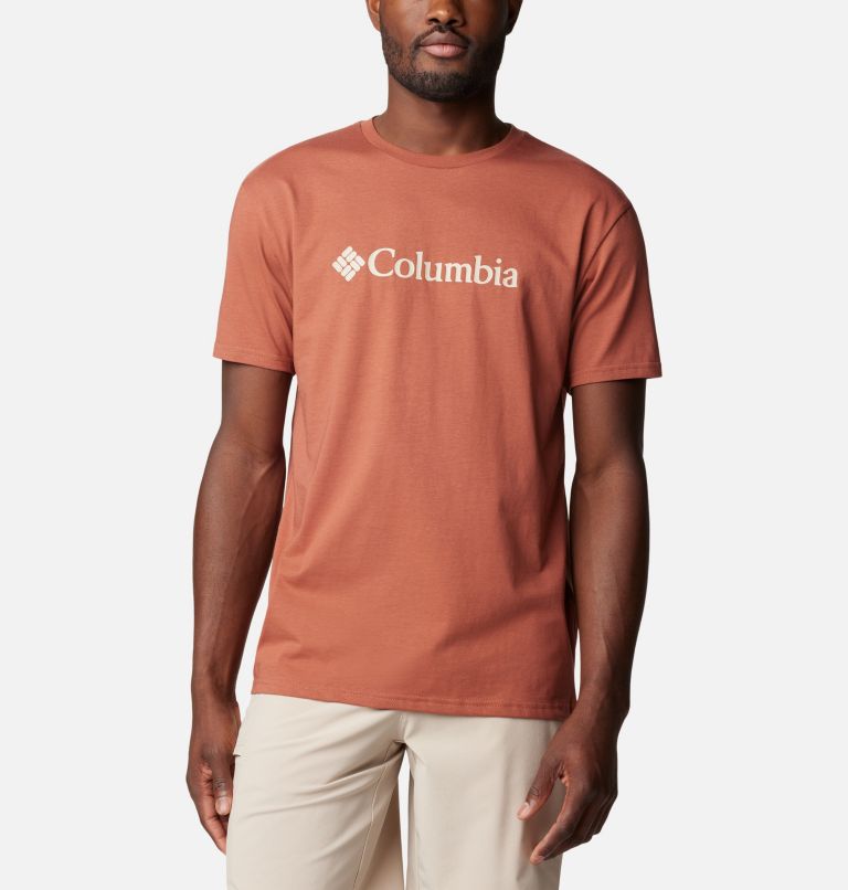 Men’s CSC Basic Logo T-Shirt, Color: Auburn, Dark Stone CSC Branded, image 1