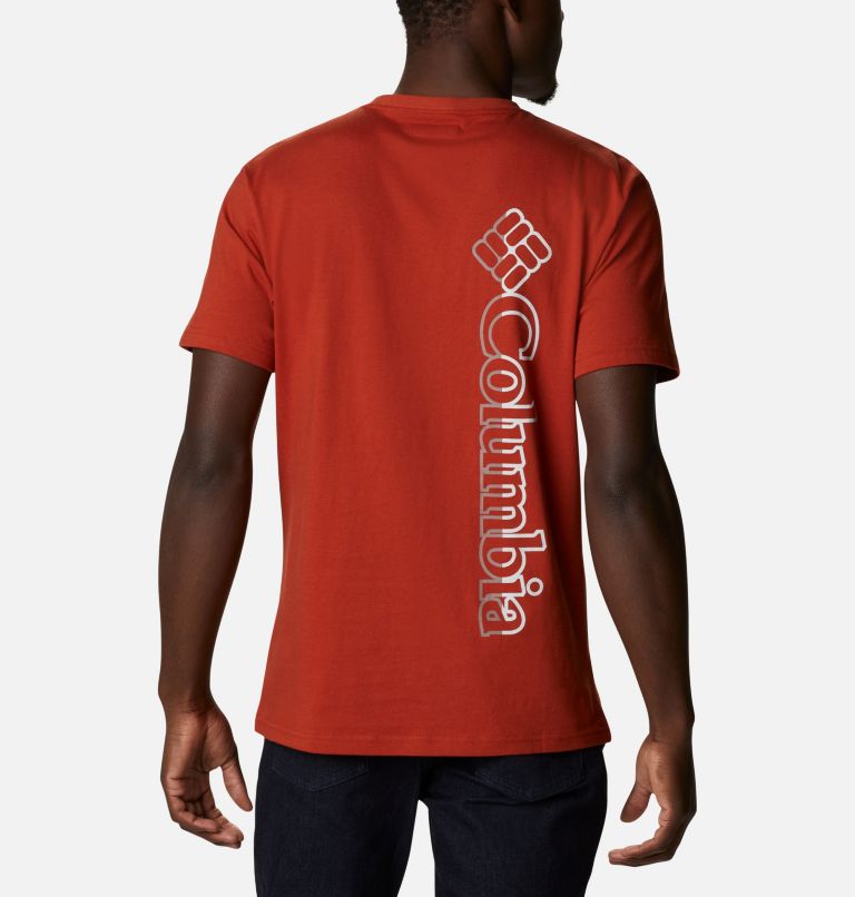 Men’s CSC Basic Logo T-Shirt, Color: Dark Sienna Vertical, image 2