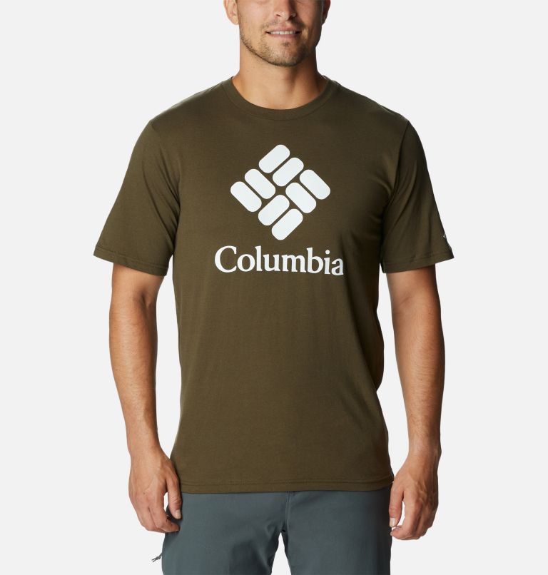 Thumbnail: CSC Basic Logo T-Shirt für Herren, Color: Olive Green, CSC Stacked Logo, image 1