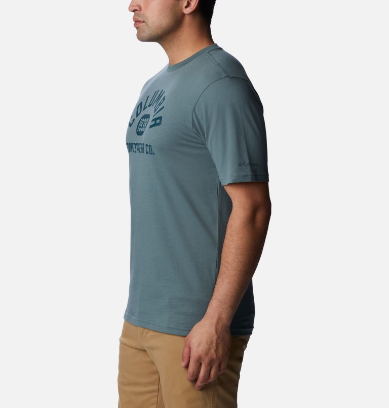 CSC Basic Logo Short Sleeve | 349 | M, Color: Metal, College Life Graphic, image 3