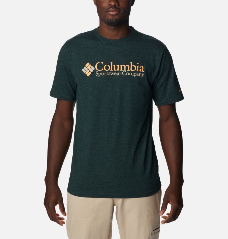 Camiseta CSC Basic Logo para hombre, Color: Spruce Heather, CSC Retro Logo, image 1