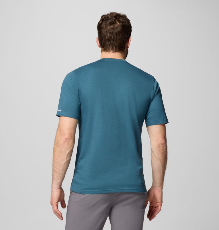 Men’s CSC Basic Logo T-Shirt, Color: Everblue, Gem Columbia 9in, image 3