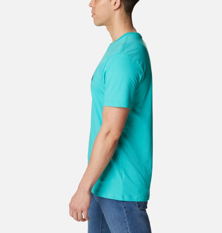 T-shirt CSC Basic Logo II Homme , Color: Bright Aqua, CSC Branded Graphic, image 3
