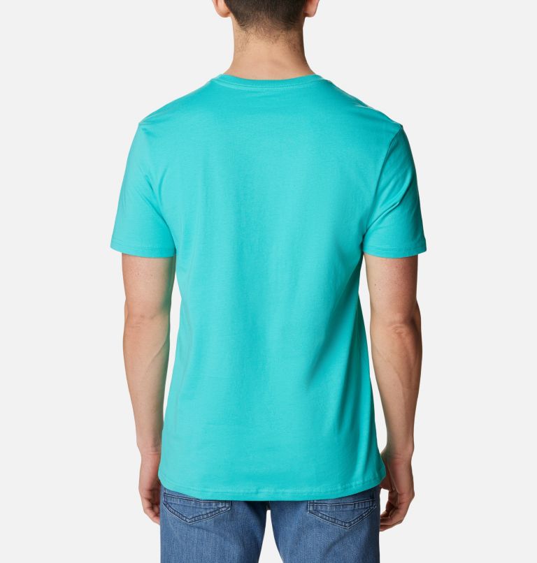 Camiseta CSC Basic Logo para hombre, Color: Bright Aqua, CSC Branded Graphic, image 2
