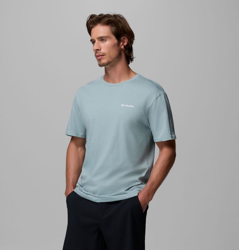 Camiseta CSC Basic Logo para hombre, Color: Crushed Blue, LC Gem Columbia, image 4