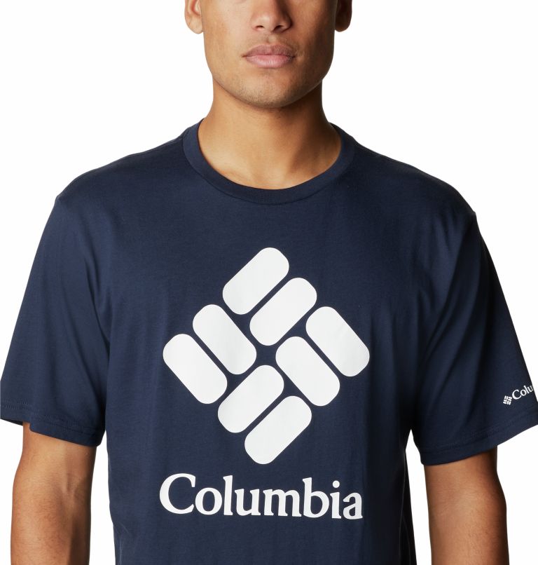 Thumbnail: T-shirt CSC Basic Logo II Homme , Color: Collegiate Navy, CSC Stacked Logo, image 4