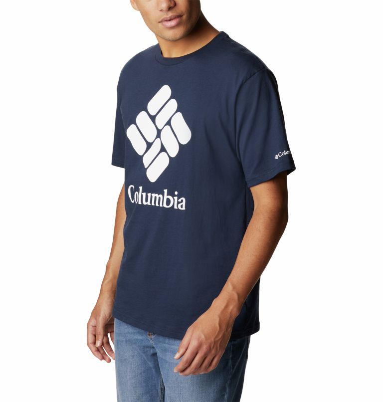 Camiseta CSC Basic Logo para hombre, Color: Collegiate Navy, CSC Stacked Logo, image 5