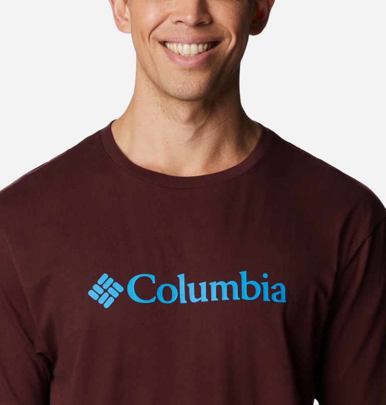 Thumbnail: T-shirt CSC Basic Logo II Homme , Color: Elderberry, CSC Branded, image 4