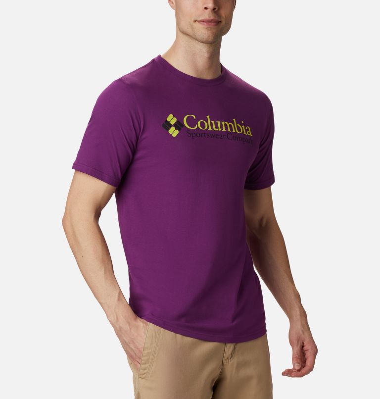 CSC Basic Logo&trade; Short Sleeve | 575 | M Men&rsquo;s CSC Basic Logo&trade; Tee, Plum CSC Brand Retro, a3