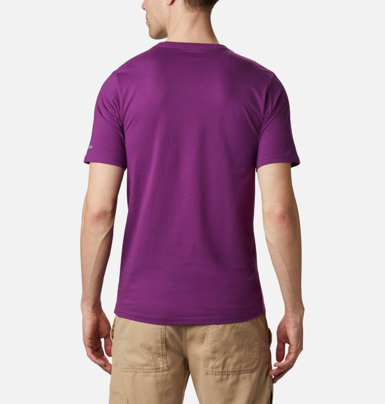 CSC Basic Logo&trade; Short Sleeve | 575 | M Men&rsquo;s CSC Basic Logo&trade; Tee, Plum CSC Brand Retro, back