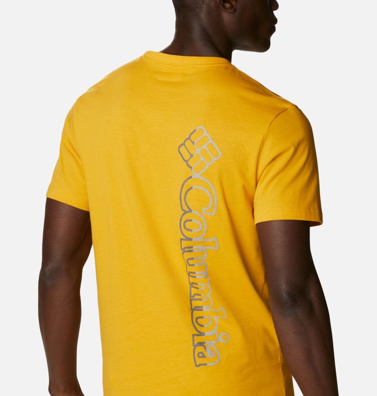 CSC Basic Logo&trade; Short Sleeve | 790 | S Men&rsquo;s CSC Basic Logo&trade; Tee, Bright Gold Vertical, a3