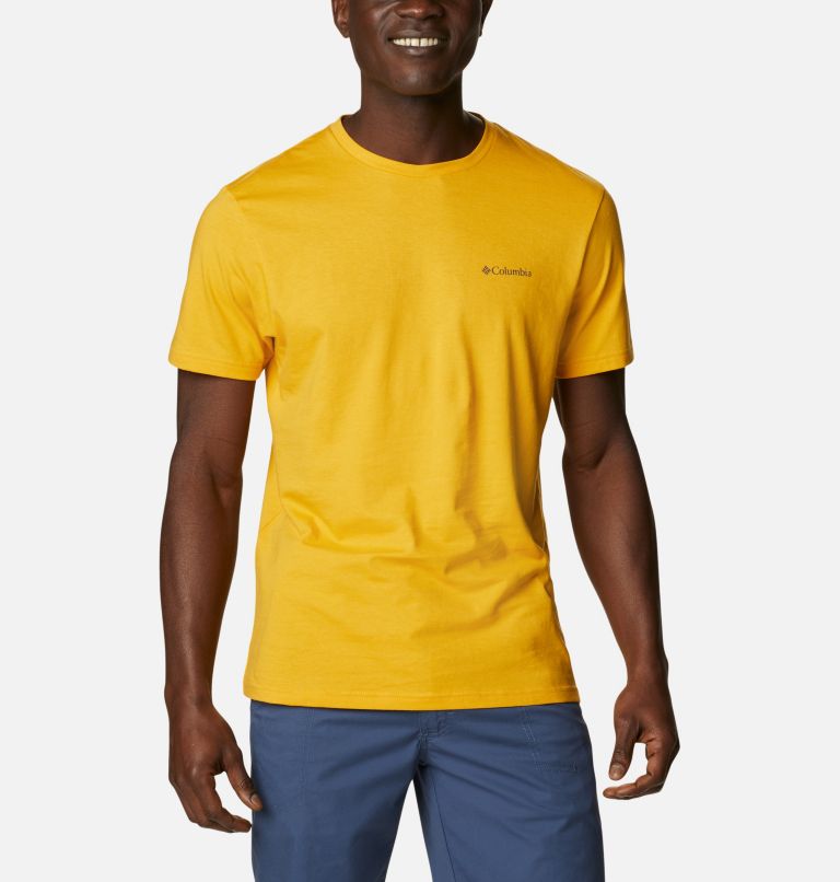 CSC Basic Logo&trade; Short Sleeve | 790 | S Men&rsquo;s CSC Basic Logo&trade; Tee, Bright Gold Vertical, front