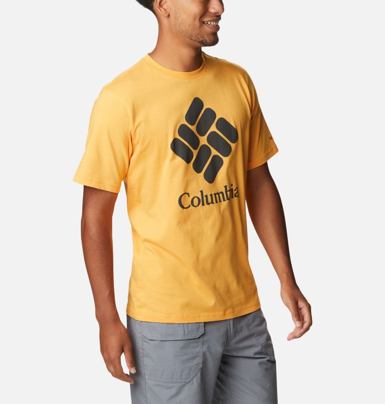 Thumbnail: CSC Basic Logo T-Shirt für Herren, Color: Mango, CSC Stacked Logo, image 5