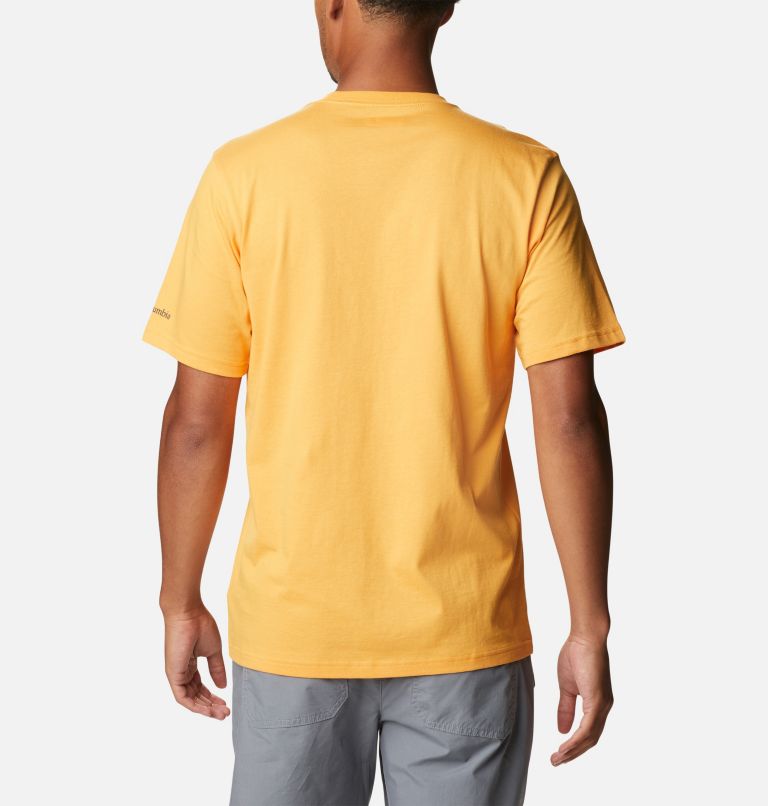 Thumbnail: CSC Basic Logo T-Shirt für Herren, Color: Mango, CSC Stacked Logo, image 2