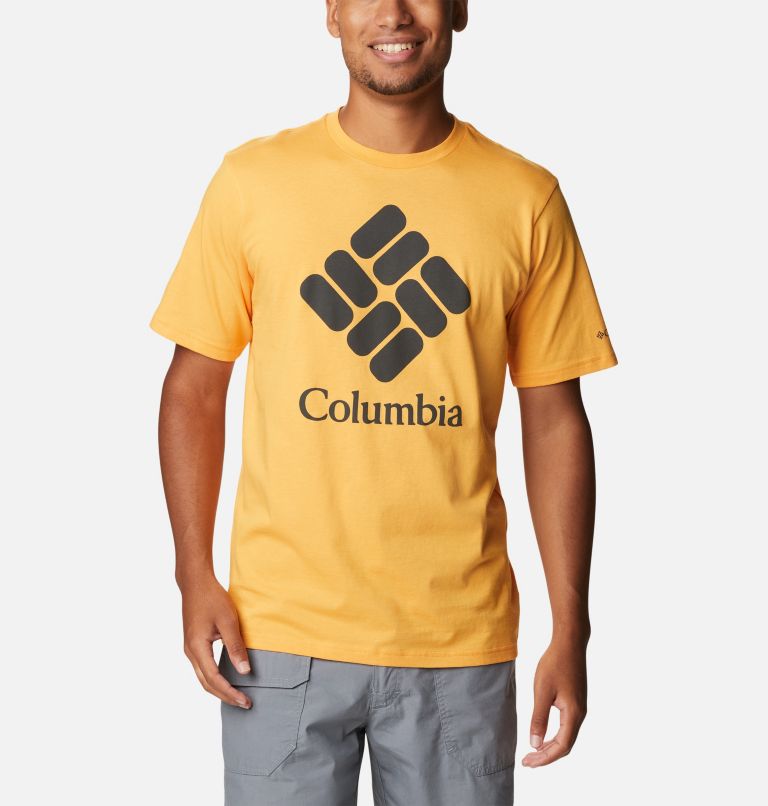 CSC Basic Logo T-Shirt für Herren, Color: Mango, CSC Stacked Logo, image 1