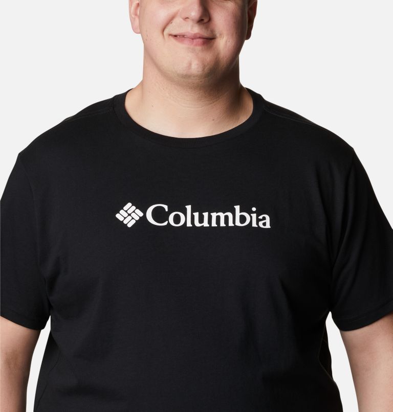 T-shirt en Coton Biologique Basic Logo Homme - Grandes Tailles, Color: Black, image 4