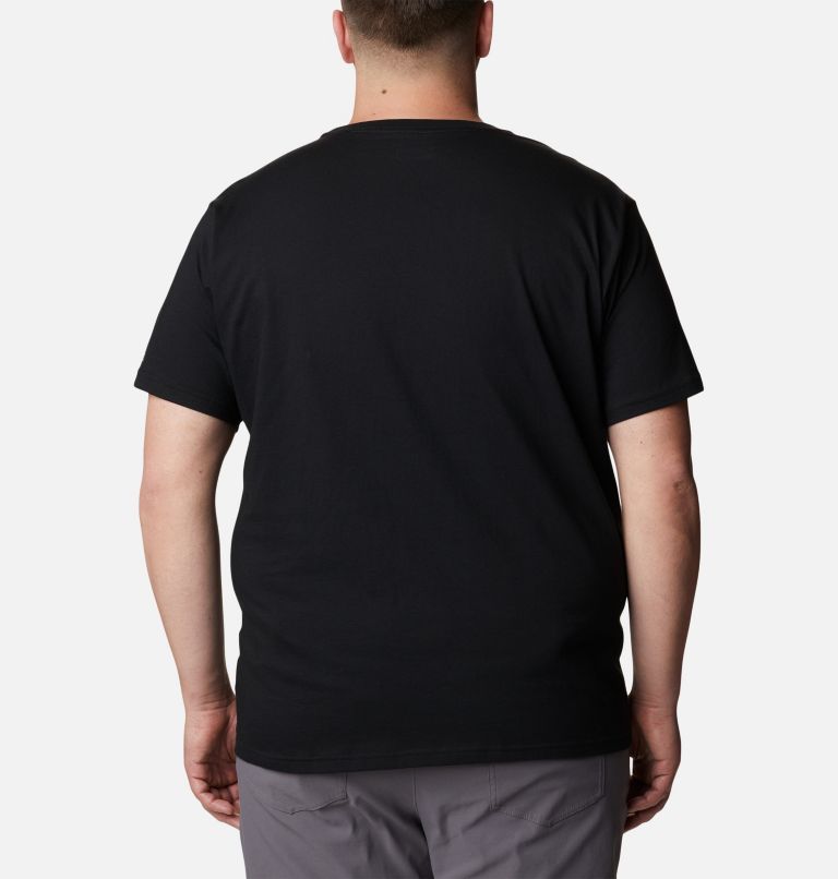 T-shirt en Coton Biologique Basic Logo Homme - Grandes Tailles, Color: Black