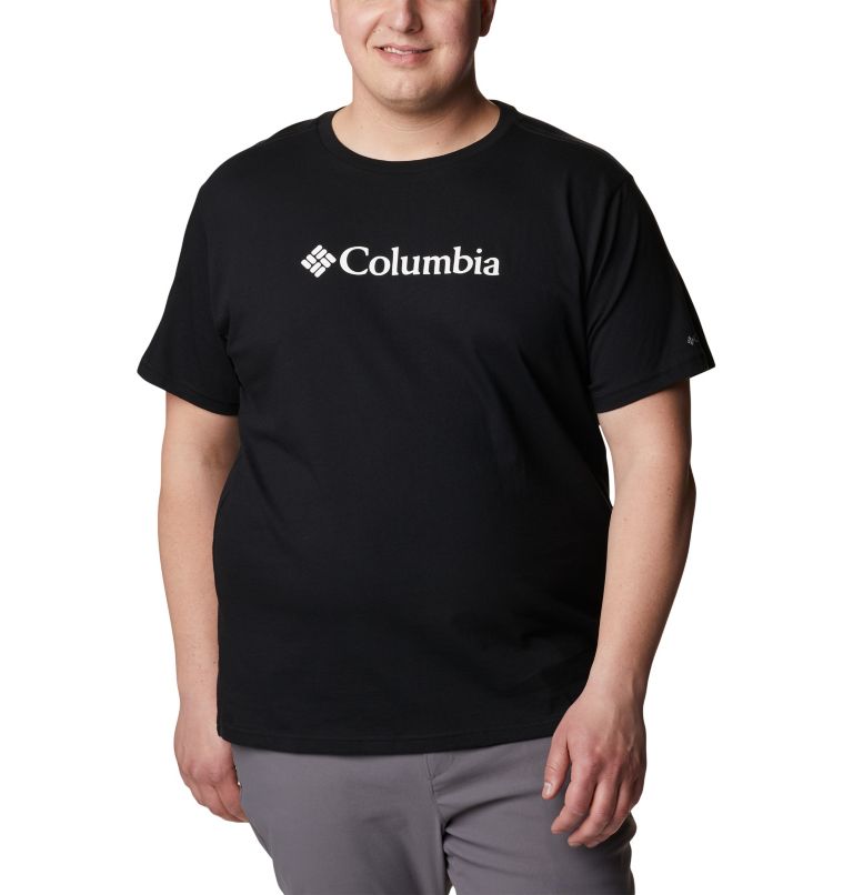 T-shirt en Coton Biologique Basic Logo Homme - Grandes Tailles, Color: Black, image 1