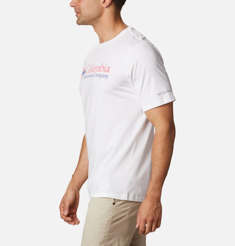 Men's Basic Logo Organic Cotton T-Shirt – Extended Size, Color: White, CSC Brand Retro, image 3